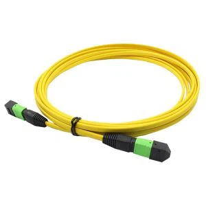 Ethernet patch cable patchcord MTP OS2 OFNP Female Elite