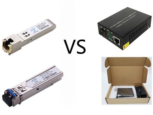 Modul Optik SFP VS gentian Media penukar